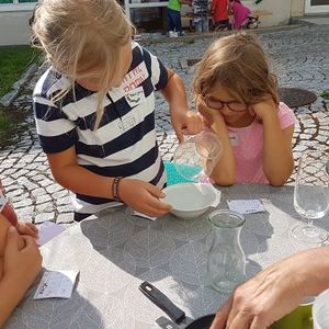 MINT-Workshop in der Bücherei Roitham