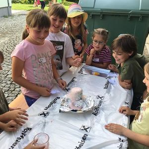 MINT-Workshop in der Bücherei Roitham