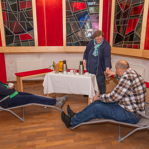 Tea Time - wetterbedingt im Feierraum