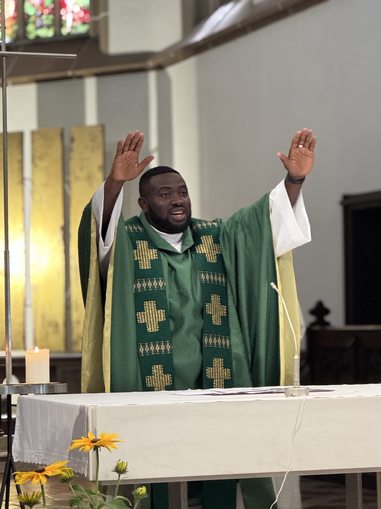 Nichodemus erster Segen in der Stadtpfarrkirche